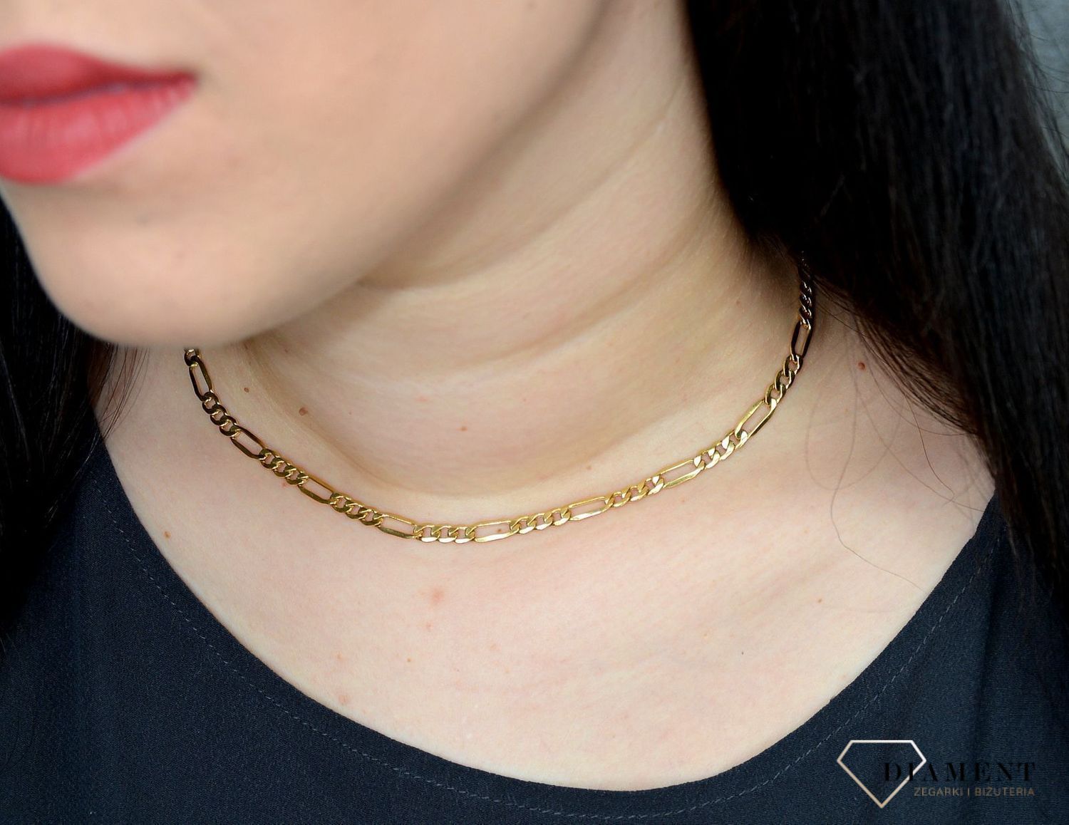 Złoty łańcuszek 585 Figaro 5 mm DIA-LAN-3141-585 5mm (1).jpg